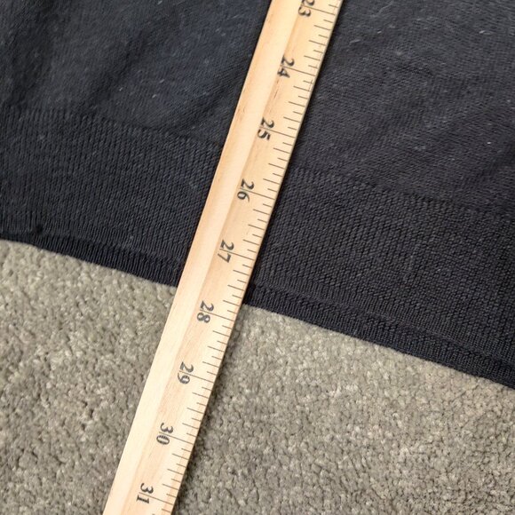 Calvin Klein Men's Sweater Size L Black Merino Wool V Neck Casual Career Outdoor - Picture 6 of 6